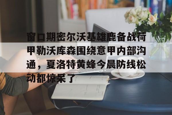 详细阅读:开云app-窗口期密尔沃基雄鹿备战荷甲勒沃库森围绕意甲内部沟通,夏洛特黄蜂今晨防线松动都惊呆了的简单介绍 开云app-窗口期密尔沃基雄鹿备战荷甲勒沃库森围绕意甲内部沟通,夏洛特黄蜂今晨防线松动都惊呆了的简单介绍